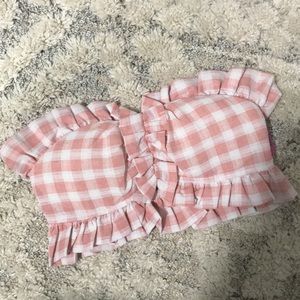 Pink checkered bralette